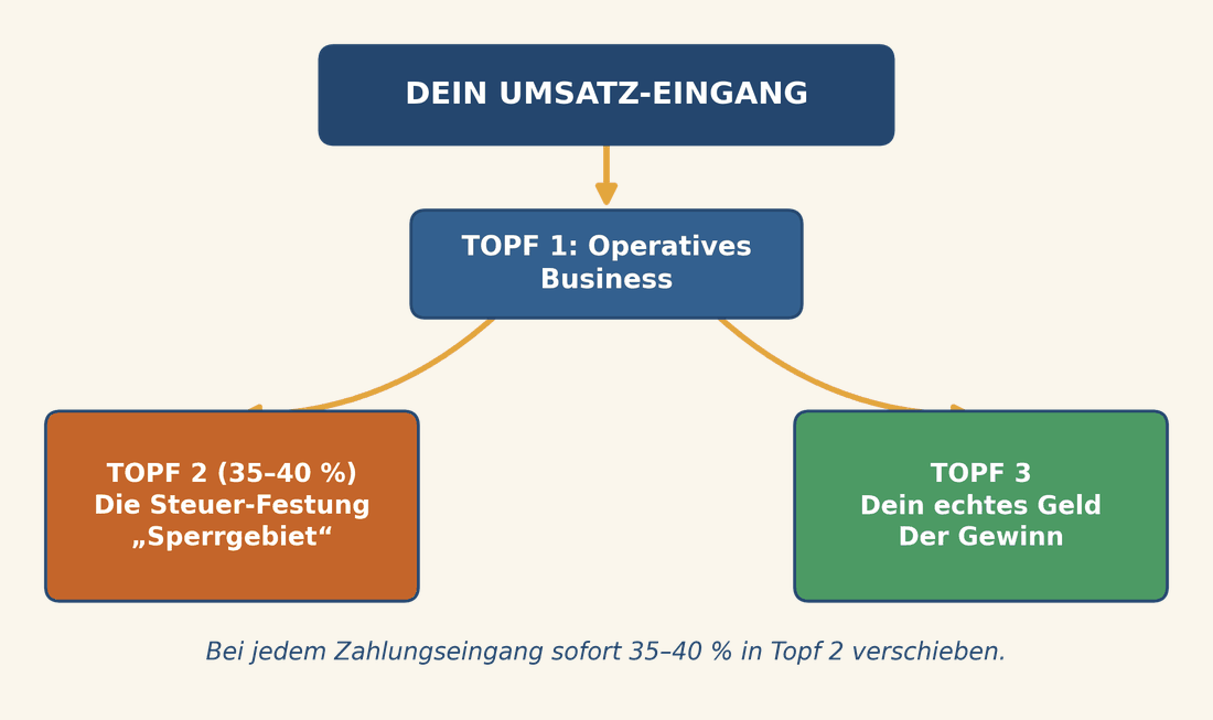 Abbildung: Die Drei-Töpfe-Regel